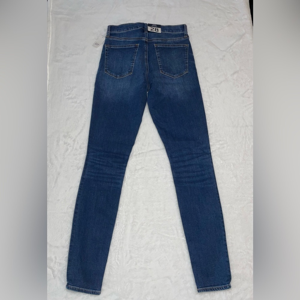 NWT Gap Long Skinny High Rise Stretch Denim Jeans Size 28 - Picture 7 of 11